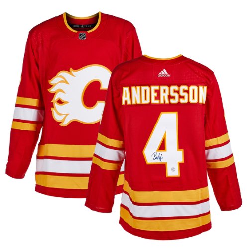 Rasmus Andersson Autographed Signed Calgary Flames adidas Jersey