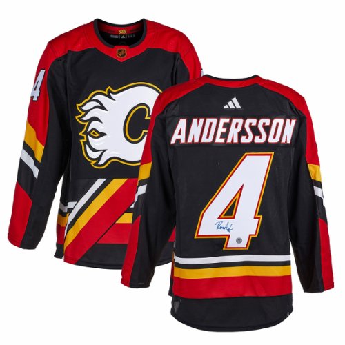 Rasmus Andersson Autographed Signed Calgary Flames Reverse Retro 2.0 adidas Jersey