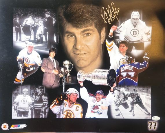Ray Bourque Boston Bruins PRACTICE JERSEY Autographed 16x20 - NHL