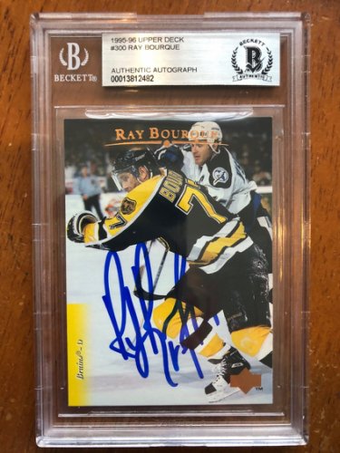 2021-22 Upper Deck SP Game Used - [Base] - Gold Jersey Autographs #119 -  Legends - Ray Bourque /25