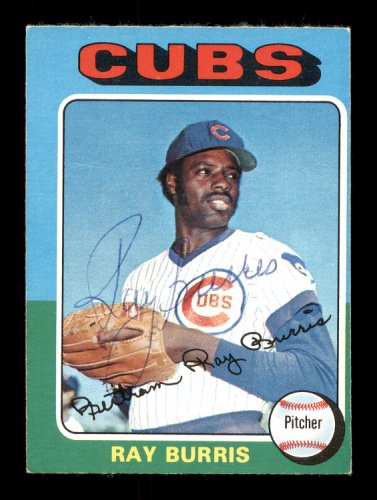 Ray Burris Autographed 1975 O-Pee-Chee Card #566 Chicago Cubs #169414