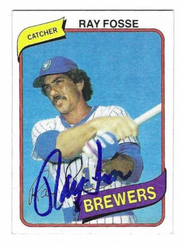 Ray Fosse Autographed Signed Milwaukee Brewers 1980 Topps Card - Autographs