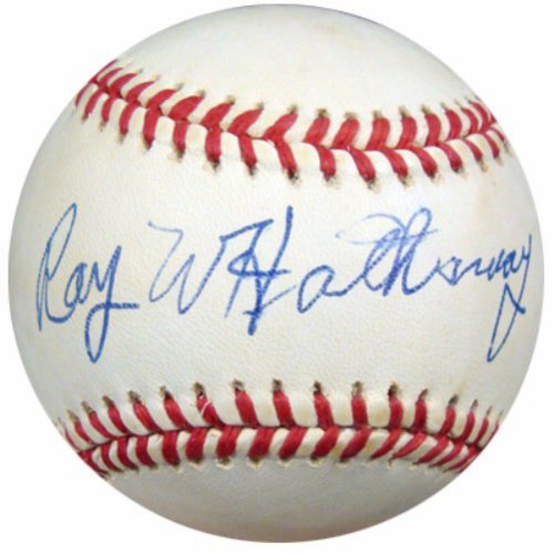 Ray Hathaway Autographed Signed Official Nl Baseball Brooklyn Dodgers PSA/DNA 