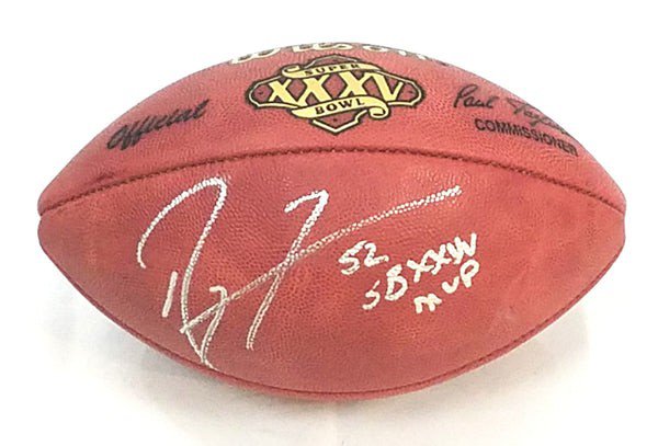 Ray Lewis Autographed Signed Baltimore Ravens Super Bowl Xxxv Football W/ Sb Xxxv MVP Beckett Witnessed 