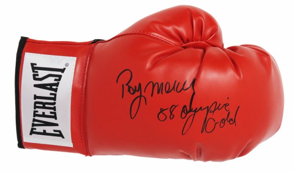 Ray Mercer Autographed Signed Everlast Red Boxing Glove w/88 Olympic Gold 