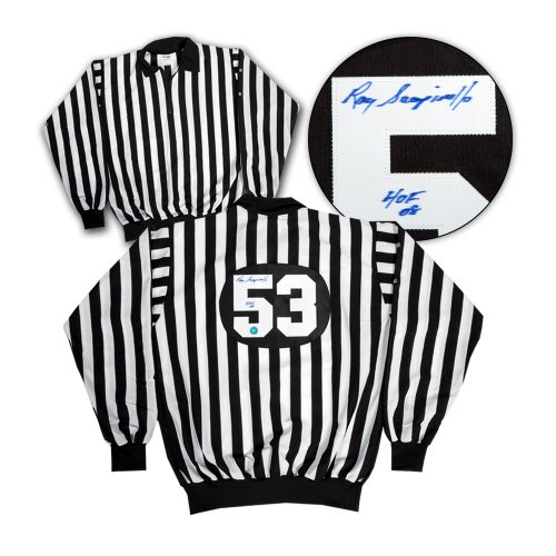 Ray Scapinello Autographed Signed Referee Linesman Hockey Jersey