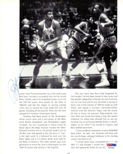 Ray Scott & Dan Issel Autographed Magazine Page Photo PSA/DNA