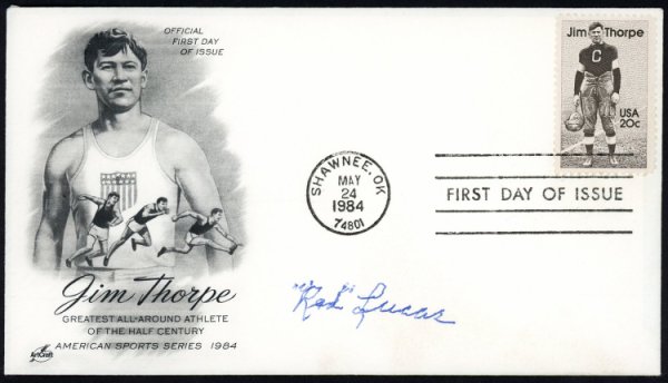 Red Lucas Autographed Signed First Day Cover New York Giants #154006 