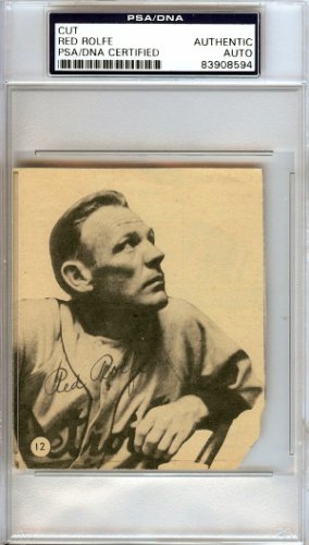 Red Rolfe Autographed 3X4 Newspaper Page Photo Detroit Tigers PSA/DNA
