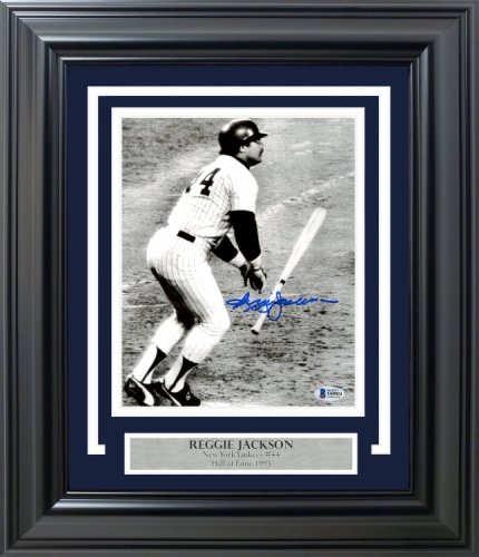 Reggie Jackson Autographed Framed 8X10 Photo New York Yankees Beckett Beckett
