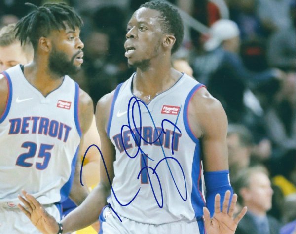 Reggie Jackson Autographed Signed 8X10 Detroit Pistons Photo - Autographs