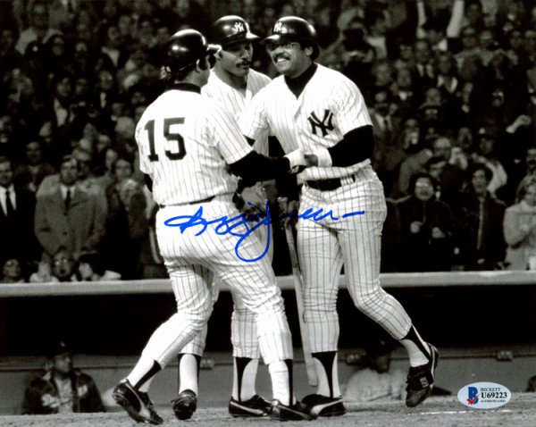 Reggie Jackson New York Yankees Signed NY Yankees Pinstripe Majestic J —  Ultimate Autographs
