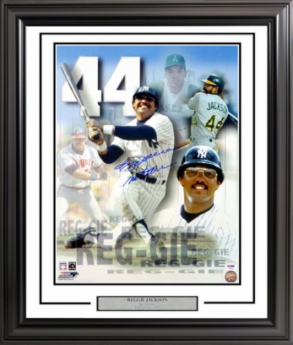  Reggie Jackson Autographed Gray Yankees Jersey - Beautifully  Matted and Framed - Hand Signed By Reggie Jackson and Certified Authentic  by JSA COA - Includes Certificate of Authenticity : Sports & Outdoors