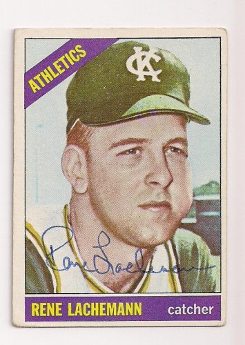 Rene Lachemann Autographed Signed 1966 Topps Card - Autographs
