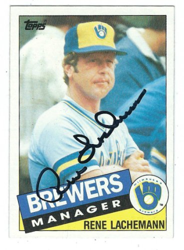 Rene Lachemann Autographed Signed 1985 Topps Card - Autographs