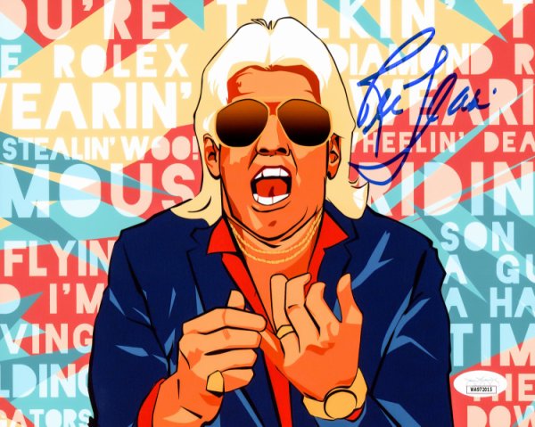 Ric Flair Autographed 8X10 Photo Wwe JSA