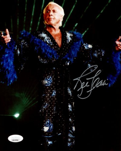 Ric Flair Autographed 8X10 Photo Wwe JSA
