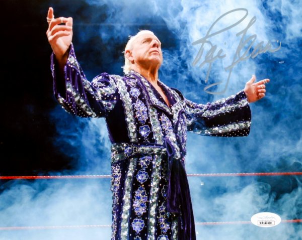 Ric Flair Autographed 8X10 Photo Wwe JSA