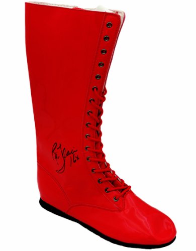 Ric Flair Autographed Red Right Footed Boot Wwe "16X" JSA