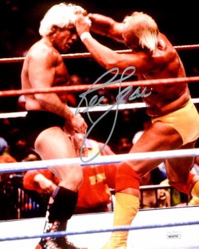Ric Flair Autographed Signed 8X10 Photo Wwe Vs. Hulk Hogan JSA 