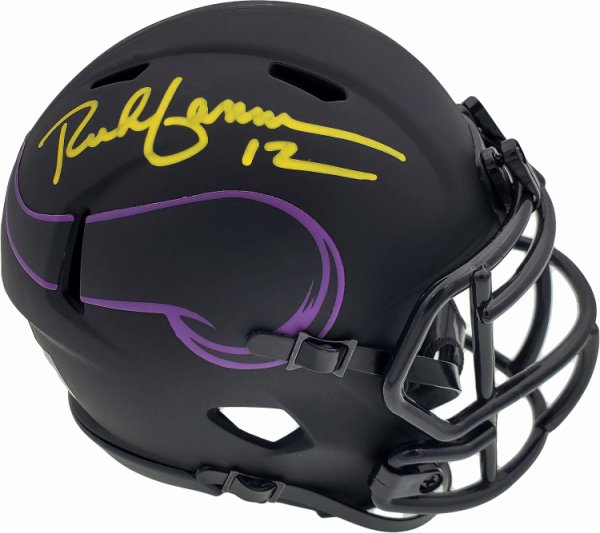 Rich Gannon Autographed Signed Minnesota Vikings Eclipse Black Speed Mini Helmet Beckett Beckett 