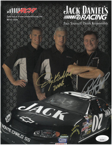Richard Childress & Jimmy Bedford dual Autographed Signed NASCAR 2006 Jack Daniel's Racing 8.5x11 Photo- JSA Holo #DD32946 