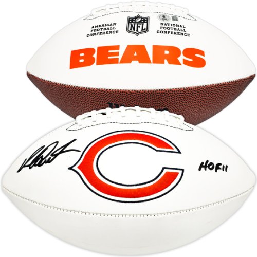 Richard Dent Autographed Signed White Logo Football Chicago Bears "HOF 11" Beckett Beckett Witness #230269 