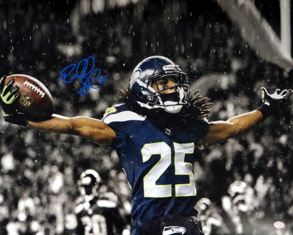 Richard Sherman Autographed Signed 16X20 Photo Seattle Seahawks Rs Holo #71539 