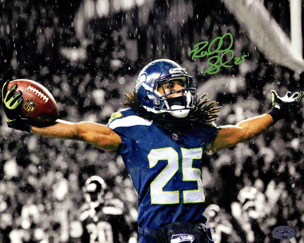 Richard Sherman Autographed Signed 8X10 Photo Seattle Seahawks Rs Holo #76087 