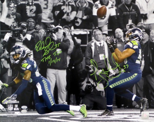 Richard Sherman & Malcolm Smith Autographed Signed 16X20 Photo Seattle Seahawks "The Tip 1/19/14" Rs Holo & Mcs Holo #85973 