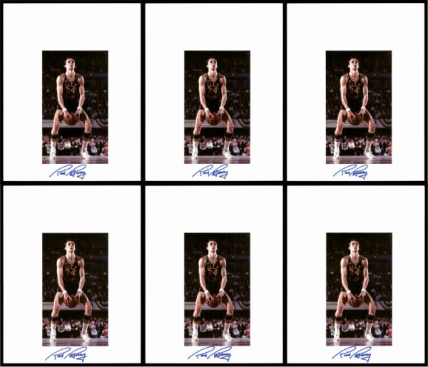 Rick Barry Autographed Signed 8.5X11 Photo 12 Count Lot Golden State Warriors #194017 