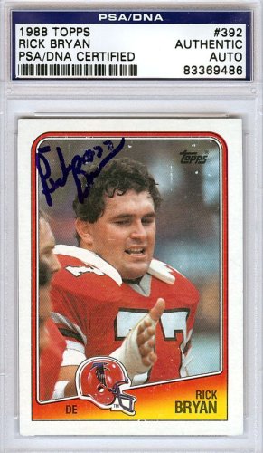 Rick Bryan Autographed 1988 Topps Card #392 Atlanta Falcons PSA/DNA
