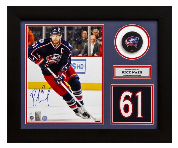 Rick Nash Autographed Signed Columbus Blue Jackets Game Day Number 20x24 Frame