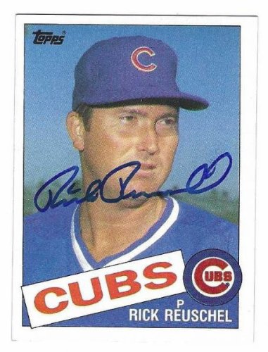 Rick Reuschel Autographed Signed Chicago Cubs 1985 Topps Card - Autographs