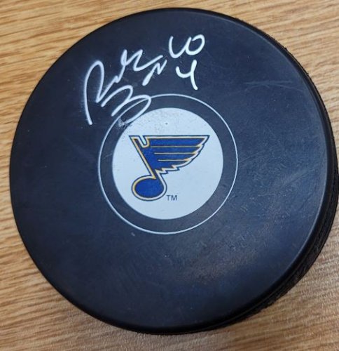Rick Zombo Autographed Signed St. Louis Blues Hockey Puck - Autographs