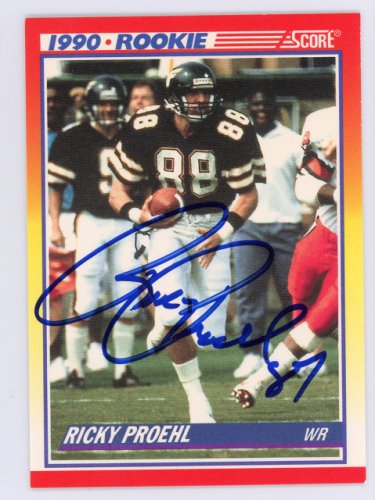 Ricky Proehl Autographed Signed 1990 Score Card #654 Phoenix Cardinals #134719 