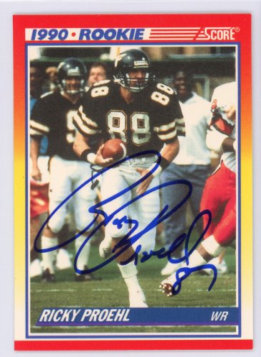 Ricky Proehl Autographed Signed 1990 Score Card #654 Phoenix Cardinals #134720 