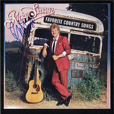 Ricky Skaggs Autographed Signed 1985 Favorite Country Songs Album Cover/LP/Vinyl Record Framing- JSA #GG08429 