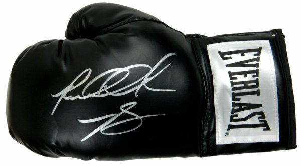 Riddick Bowe Signed Everlast Black Boxing Glove