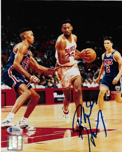 Robert Horry Autographed Houston Rockets 8X10 Photo Beckett Authenticated