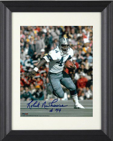 Robert Newhouse Autographed Signed Dallas Cowboys NFL 8x10 Photo 44 Custom Framing COA