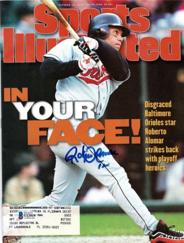 Roberto Alomar Autographed Signed Baltimore Orioles Sports Illustrated 10/14/96 Beckett Authenticated 