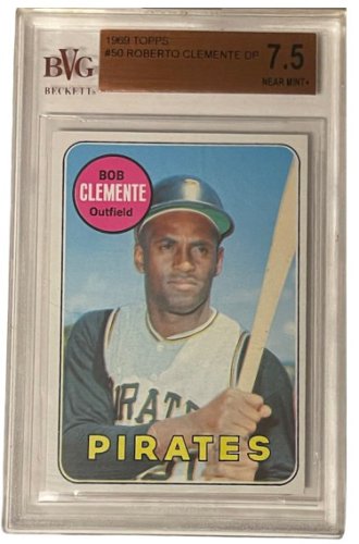 Roberto Clemente 1968 Topps Baseball Card #150- PSA Graded 8 NM-MT