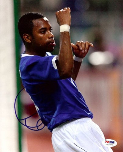 Robinho De Souza Autographed 8X10 Photo Brazil PSA/DNA