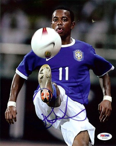 Robinho De Souza Autographed Signed 8X10 Photo Brazil PSA/DNA 