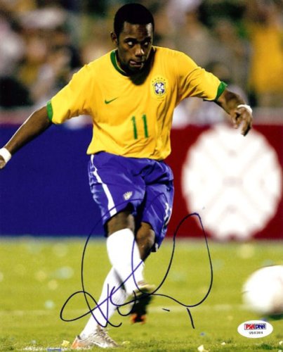 Robinho De Souza Autographed Signed 8X10 Photo Brazil PSA/DNA 