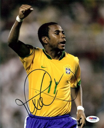 Robinho De Souza Autographed Signed 8X10 Photo Brazil PSA/DNA 