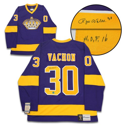 Rogie Vachon Autographed Signed Los Angeles Kings Throwback Breakaway Jersey