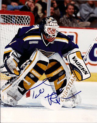 Roman Turek Autographed Signed 8X10 St. Louis Blues Photo - Autographs