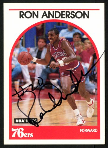 Ron Anderson Autographed Signed 1989-90 Hoops Card #32 Philadelphia 76Ers #149758 